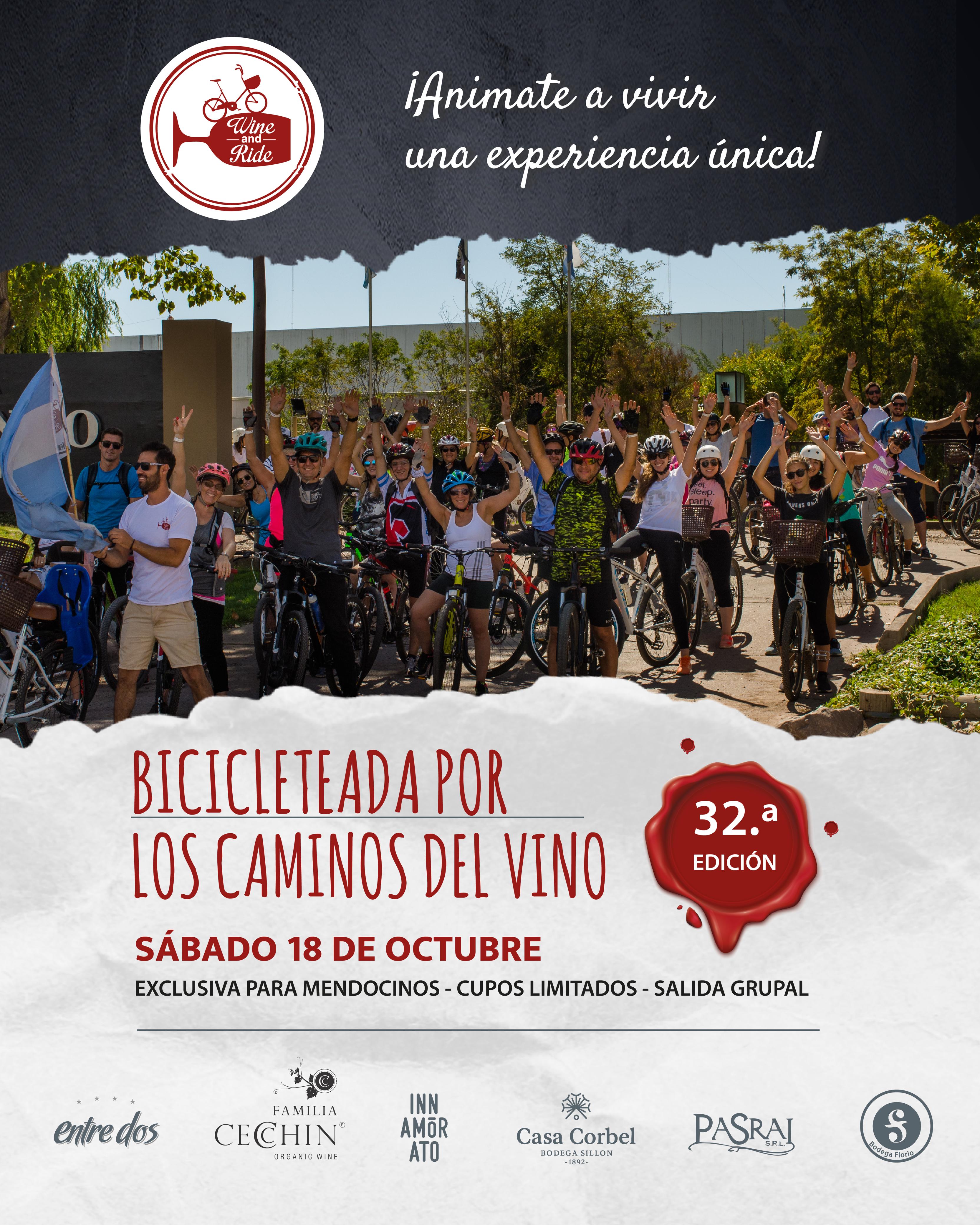 Bicicleteada entre viñedos en Mendoza